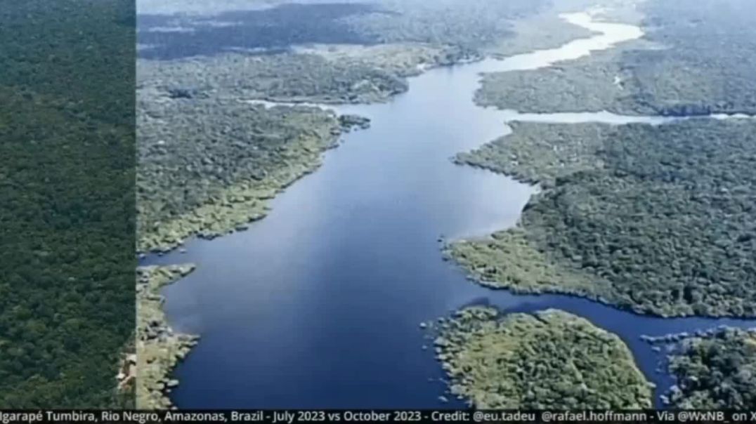 ⁣Штат Амазонас в Бразилии переживает одну из самых сильных засух в своей истории