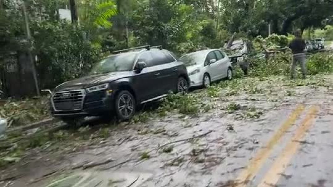 ⁣Ураган и его последствия в Майами, Флорида, США