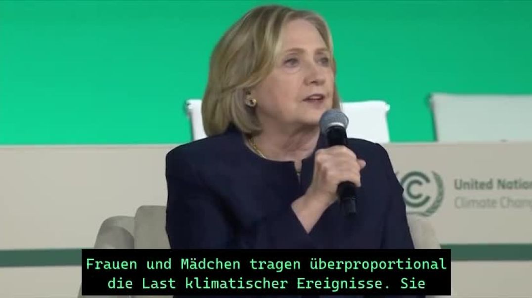 ⁣Хиллари Клинтон пытается представить «климатические изменения» в новых ужасающих красках: