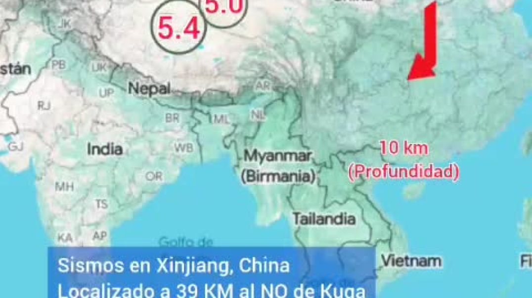 ⁣Огромное количество землетрясений от Техаса и Боливии до Китая произошло сегодня в мире...