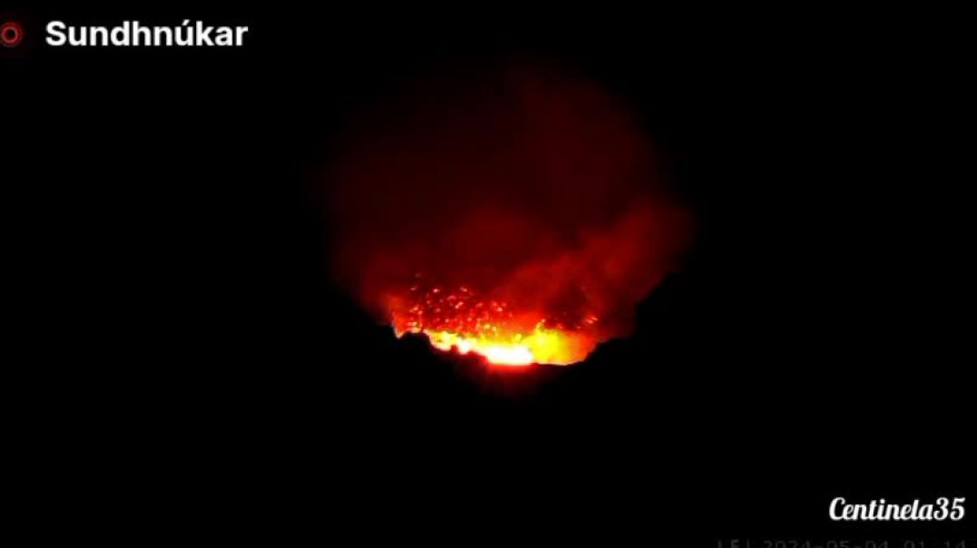 ⁣Извержение вулкана в Исландии продолжается уже почти два месяца