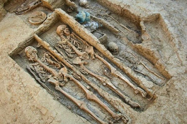 Археологи в Китае обнаружили скелеты гигантов чьи останки свыше 4 метров в высоту