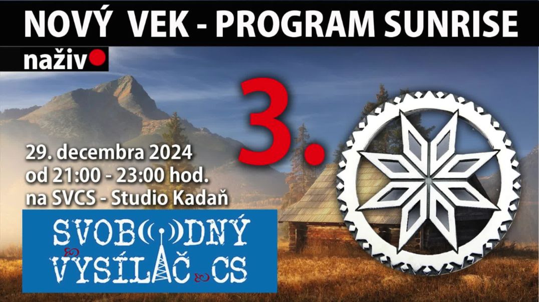 ⁣Relácia 03 | NOVÝ VEK - PROGRAM SUNRISE 29.12.2024